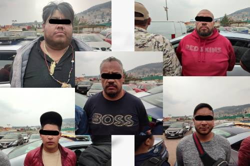 Capturar a 6 presuntos integrantes de banda delictiva en Toluca